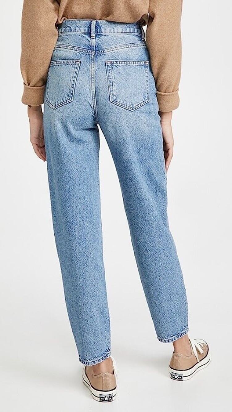 Reformation Womens Kris Relaxed Curve Seamed Jean in Montauk size 23 NWT